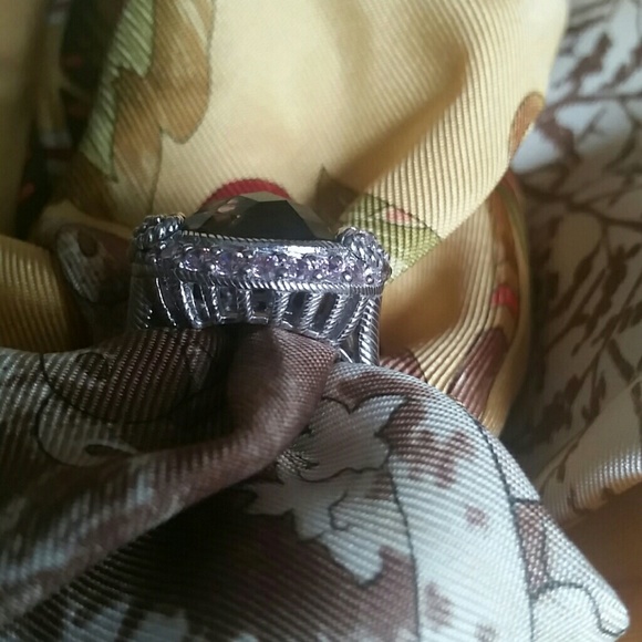Judith Ripka Smoky Quartz Ring - Picture 3 of 8